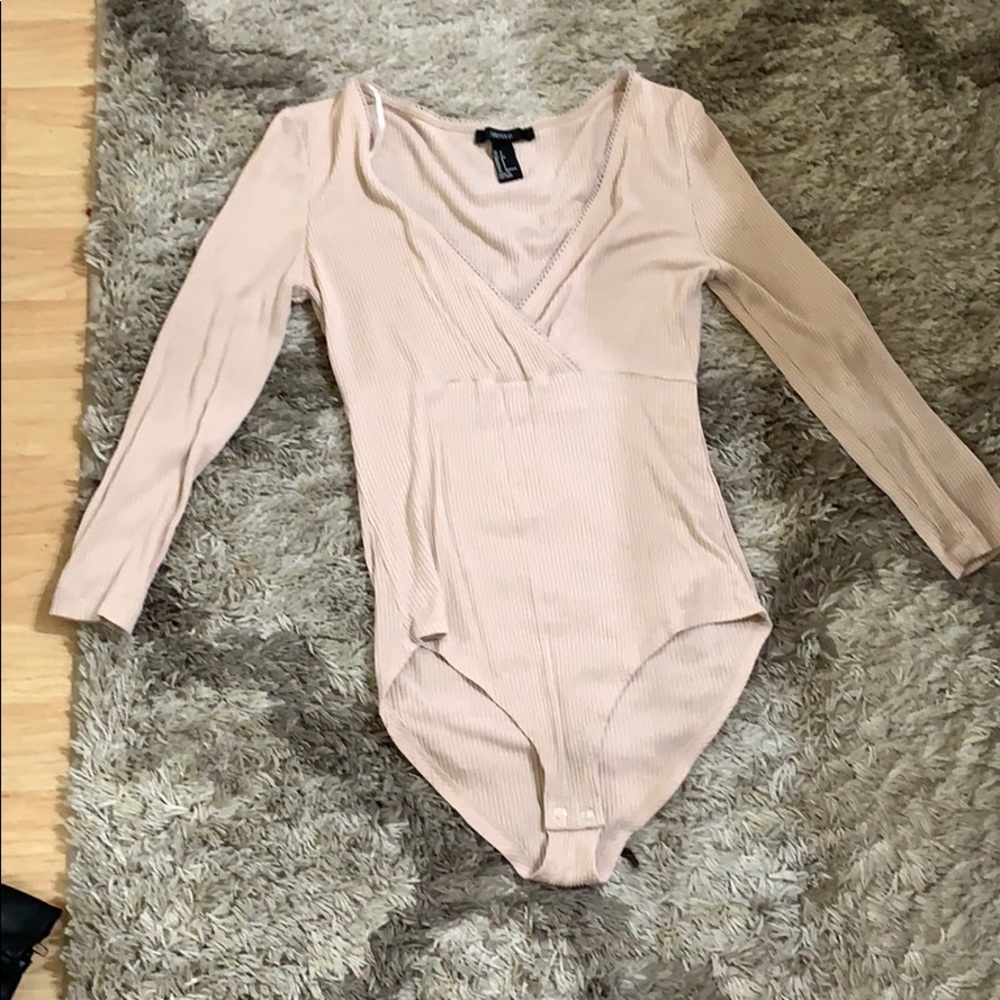Beige body suit